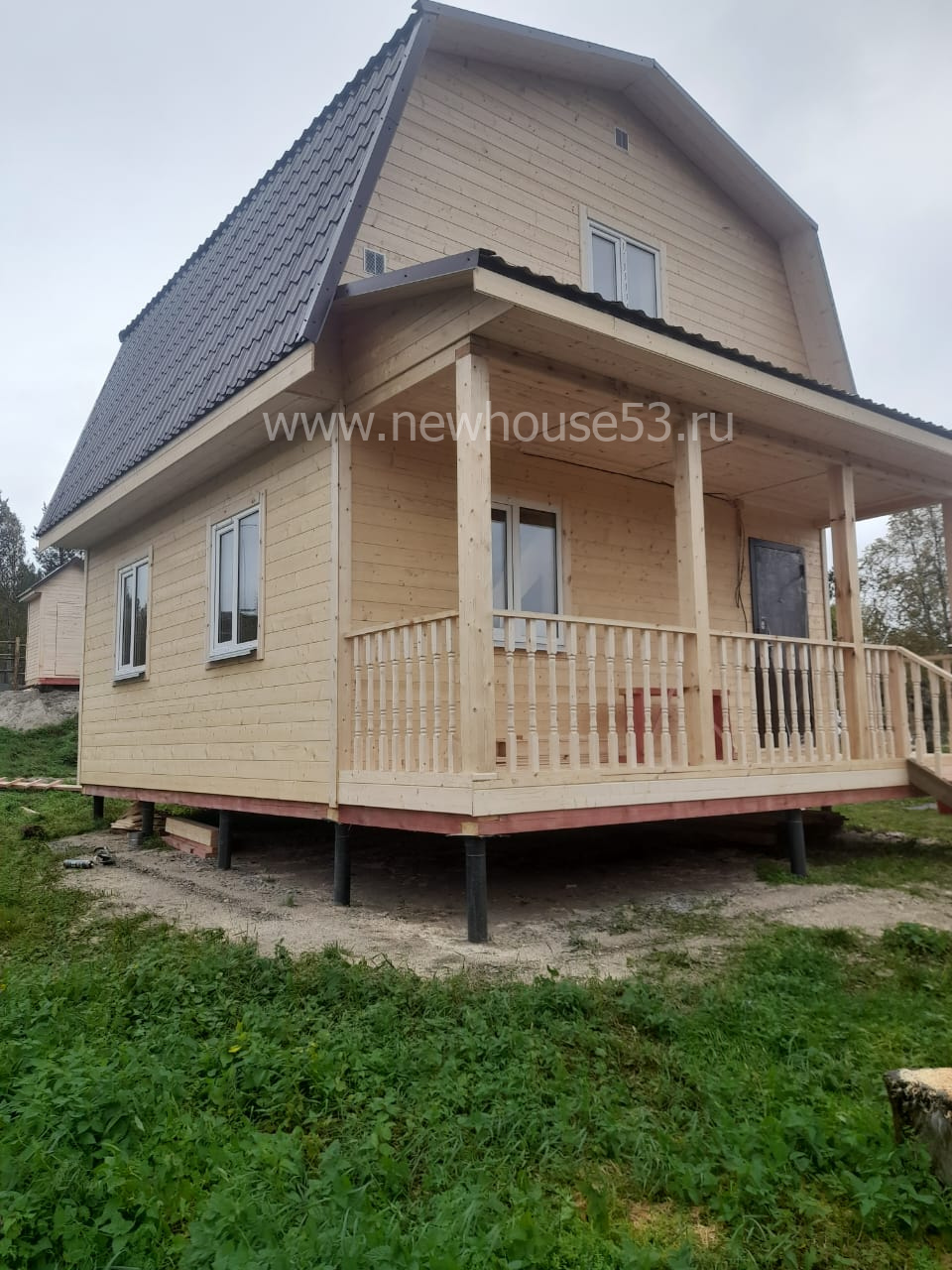 Завершено строительство каркасного дома 6х8м по проекту Д40 г.Апатиты Мурманская область