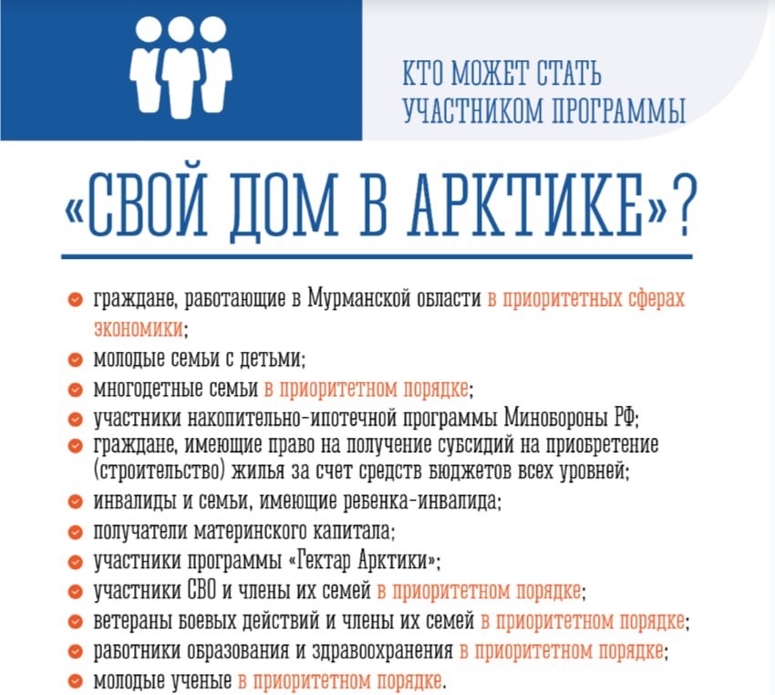 Работаем с государственной программой "СВОЙ ДОМ В АРКТИКЕ"